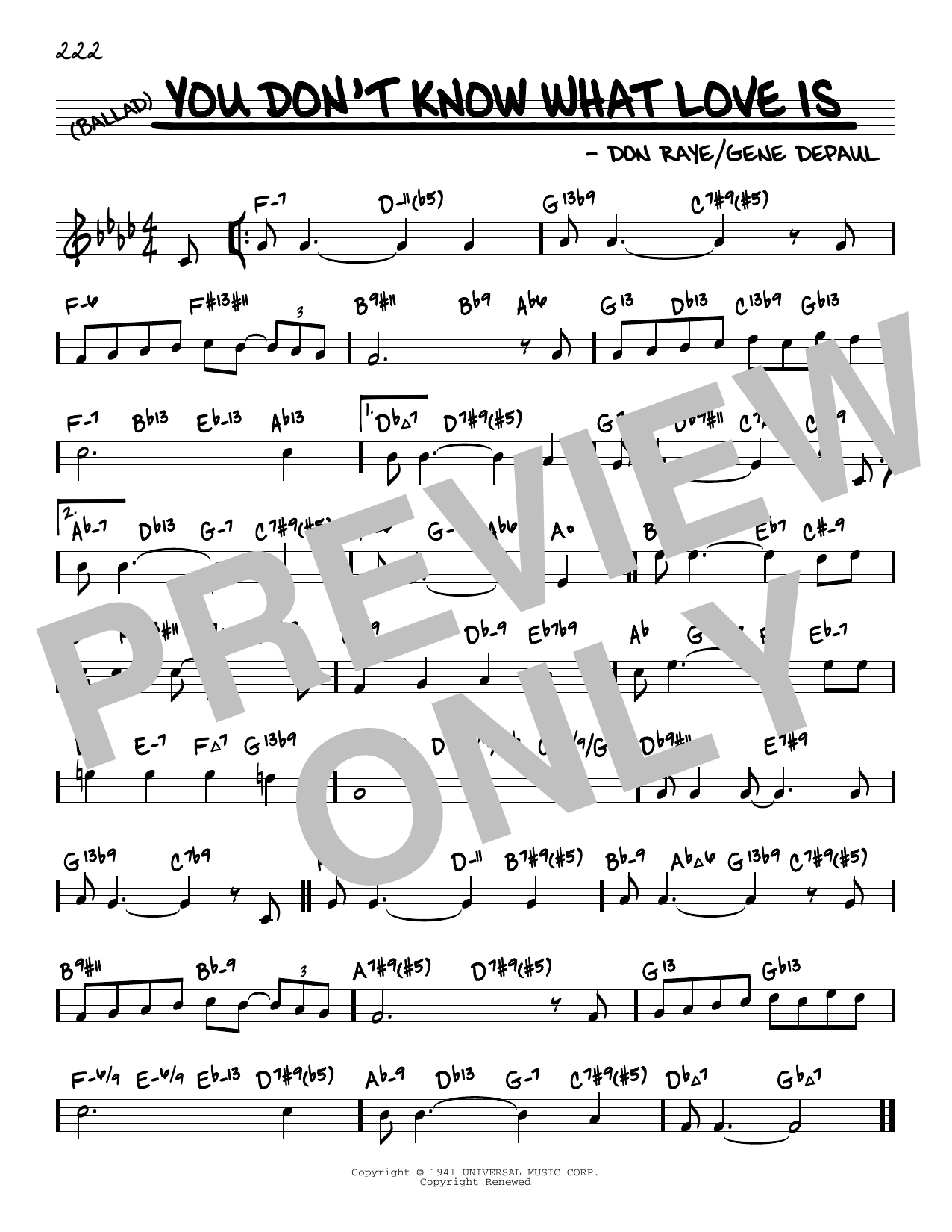 Produktbild zu: You Don't Know What Love Is (arr. David Hazeltine)
