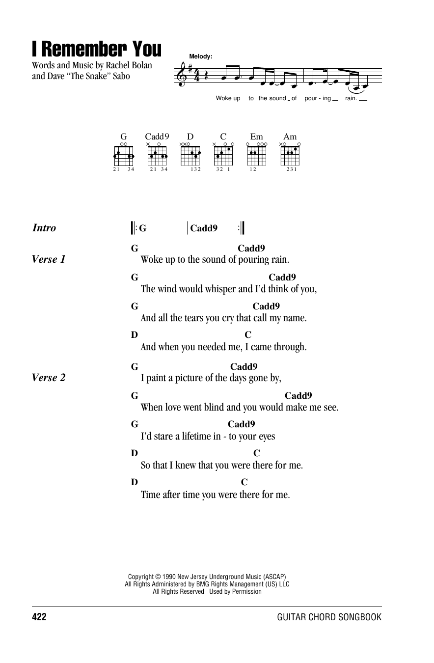 Product picture to: I Remember You - Skid Row