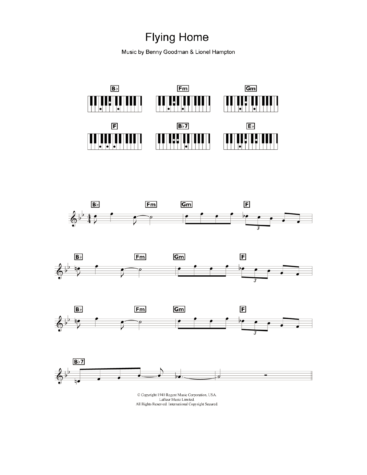 Produktbild zu: Flying Home