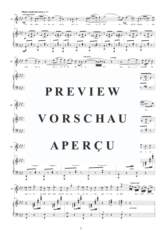 Produktgalerie: Seite 8 von 11 I Lombardi - (Act 2-II) 'La mia letizia infondere', , Sopran, Tenor und Klavier