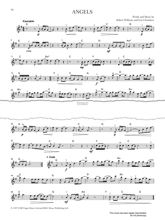 Produktgalerie: Seite 1 von 1 Angels, Guy Chambers, Violine