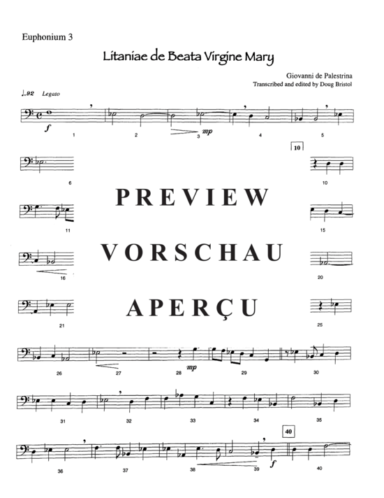 Product gallery: Page 16 of 21 Lianiae de Beata Virgine Mary , , (Tuba Quintet EEETT)