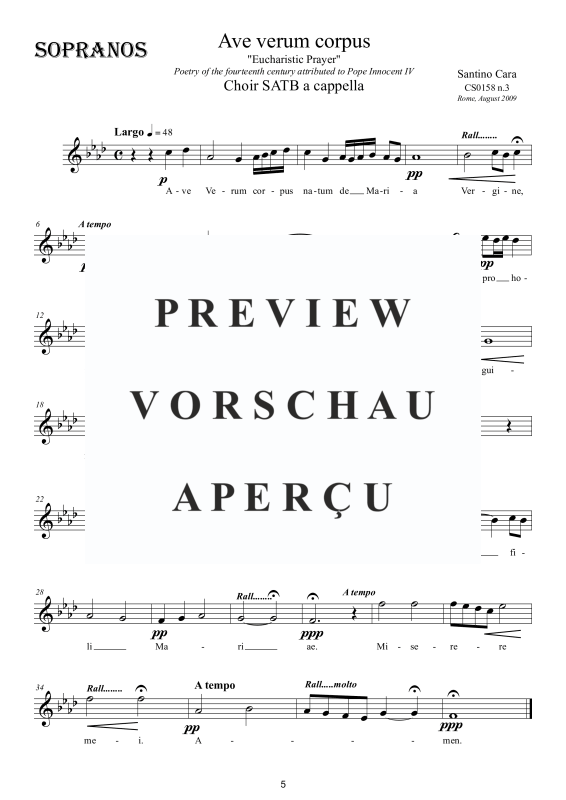 Produktgalerie: Seite 6 von 9 Ave verum corpus, , Gemischter Chor