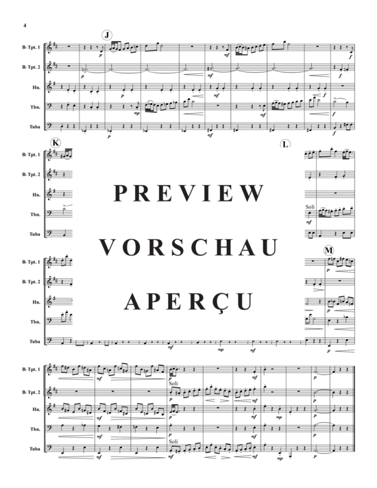 Produktgalerie: Seite 5 von 15 Anitras Dance, Op. 46 , , (Blechbläserquintett)