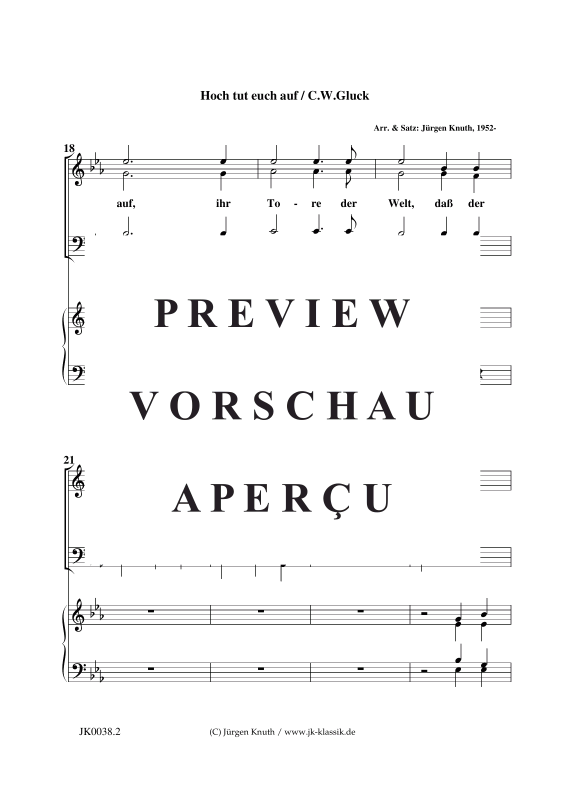 Product gallery: Page 3 of 11 Hoch tut euch auf , , (mixed choir + organ/piano)