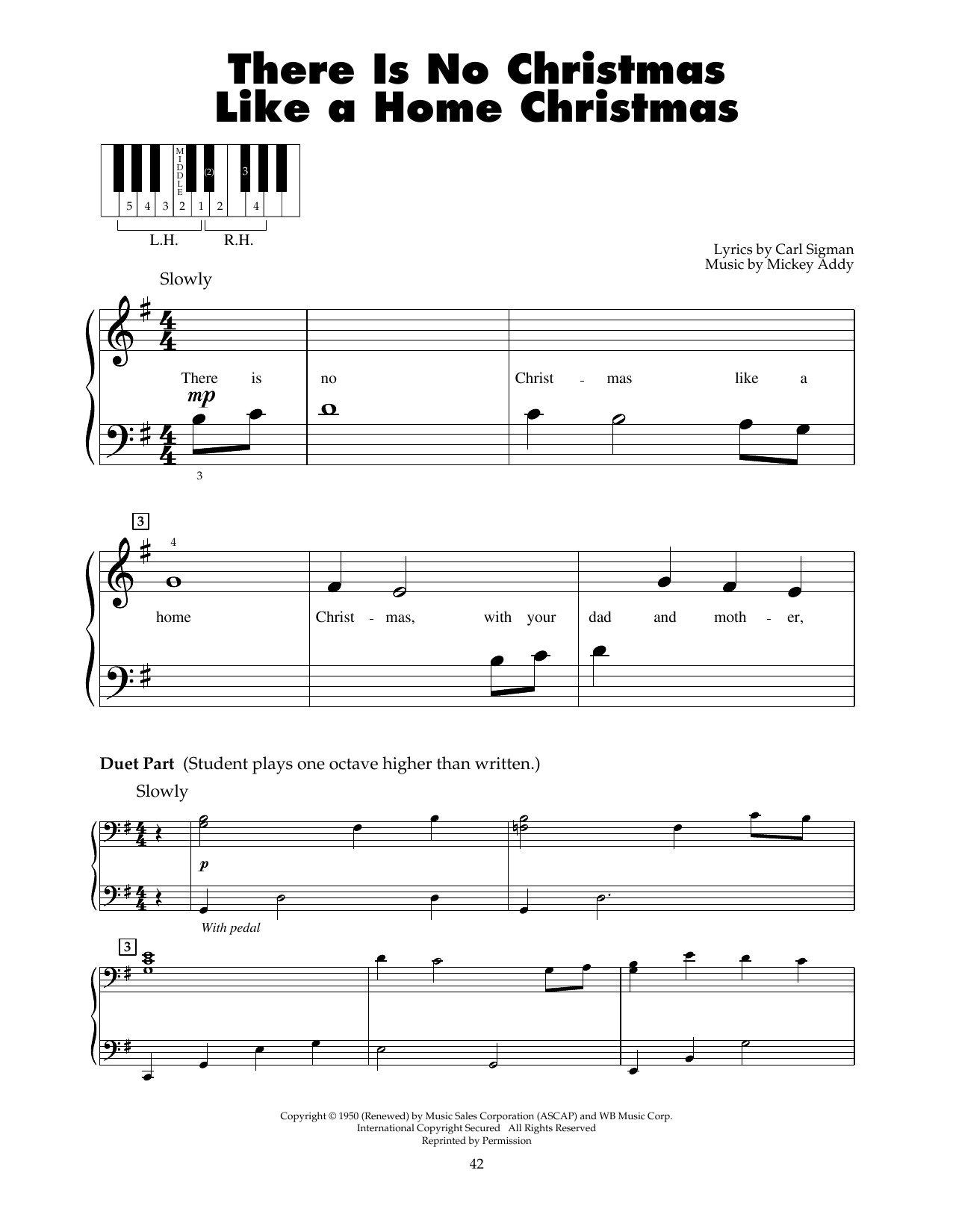 Produktgalerie: Seite 1 von 1 There Is No Christmas Like A Home Christmas, Perry Como, Klavier