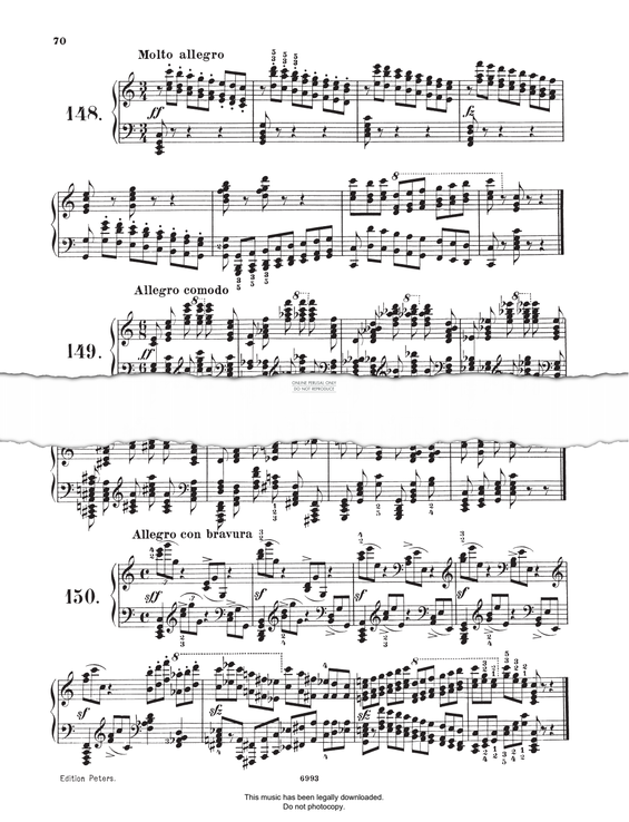 Produktgalerie: Seite 1 von 1 Study (Op. 821, No.149), Carl Czerny, Klavier