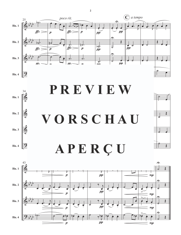 Product gallery: Page 4 of 8 Minuet from Impromptu, Op. 142 No. 2, , Horn Quartet