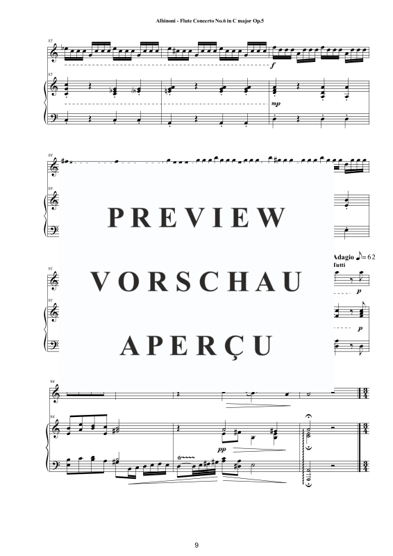 Product gallery: Page 10 of 11 Flute Concerto No.6 in C-Dur Op.5, , Flute and Piano/Harpsichord