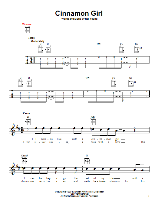 Product gallery: Page 1 of 1 Cinnamon Girl, Neil Young