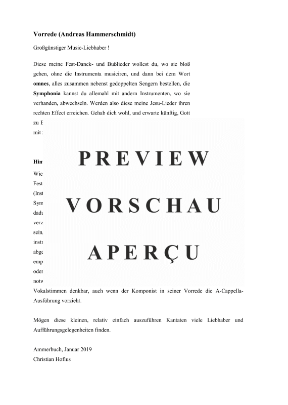 gallery: Fest-, Buß- und Danklieder (1658) - Band 1, , (Gemischter Chor 4-5 stimmig, 4-5 Instrumente, B.C.)