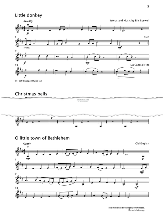 Produktgalerie: Seite 1 von 1 Little Donkey, Eric Boswell, Violine