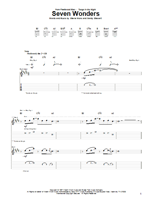 Product gallery: Page 1 of 1 Seven Wonders, Fleetwood Mac