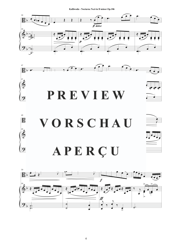 Produktgalerie: Seite 5 von 11 Nocturne No.6 Op.186, , Viola und Klavier