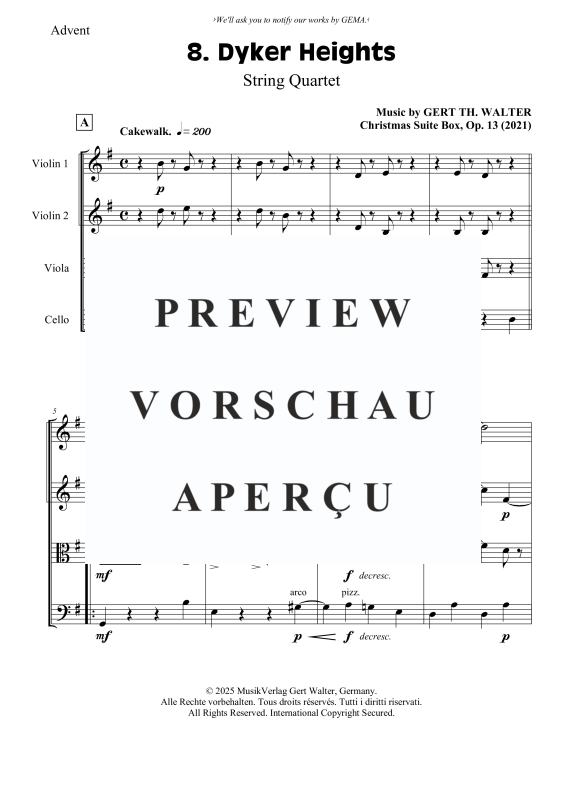 Produktgalerie: Seite 2 von 8 Dyker Heights, , (Streicherquartett)