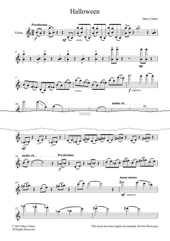 Produktgalerie: Seite 1 von 1 Halloween, Mary Cohen, Klavier, Violine