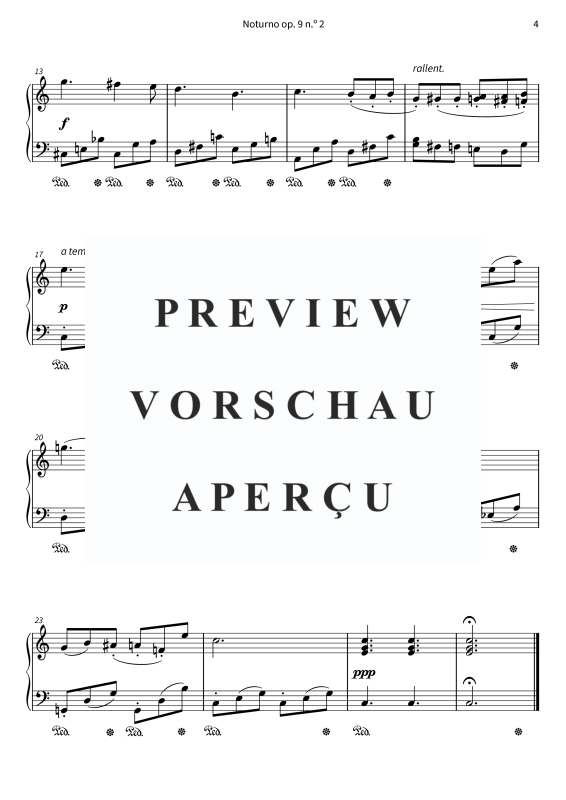 Produktgalerie: Seite 6 von 6 Noturno op. 9 n.º 2 - Dó maior · Andante · simplificado, , Klavier Solo