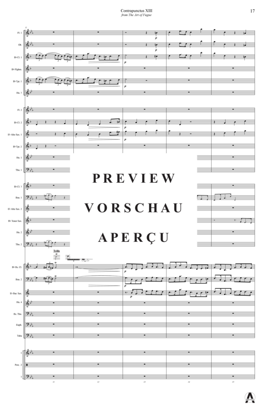 Produktgalerie: Seite 20 von 21 Contrapunctus 13 aus Kunst der Fuge , , (Concert Band)