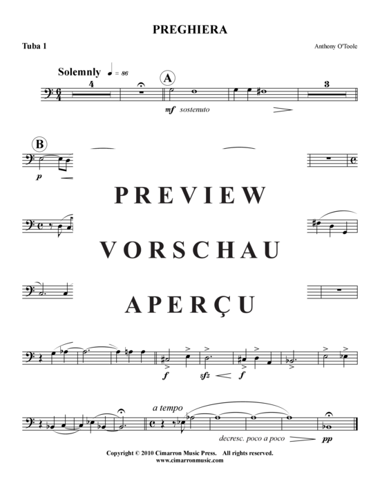 Product gallery: Page 11 of 13 Preghiera , , (Tuba-Ensemble EEETTT)