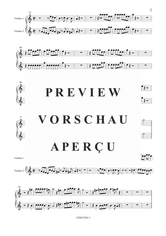 Produktgalerie: Seite 3 von 10 Vom Himmel hoch (Einzelstimmen), , Gemischtes Ensemble 2 Violinen, Violon und BC