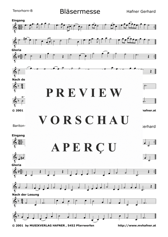 Produktgalerie: Seite 8 von 11 Bläsermesse, , Blasorchester und Chor
