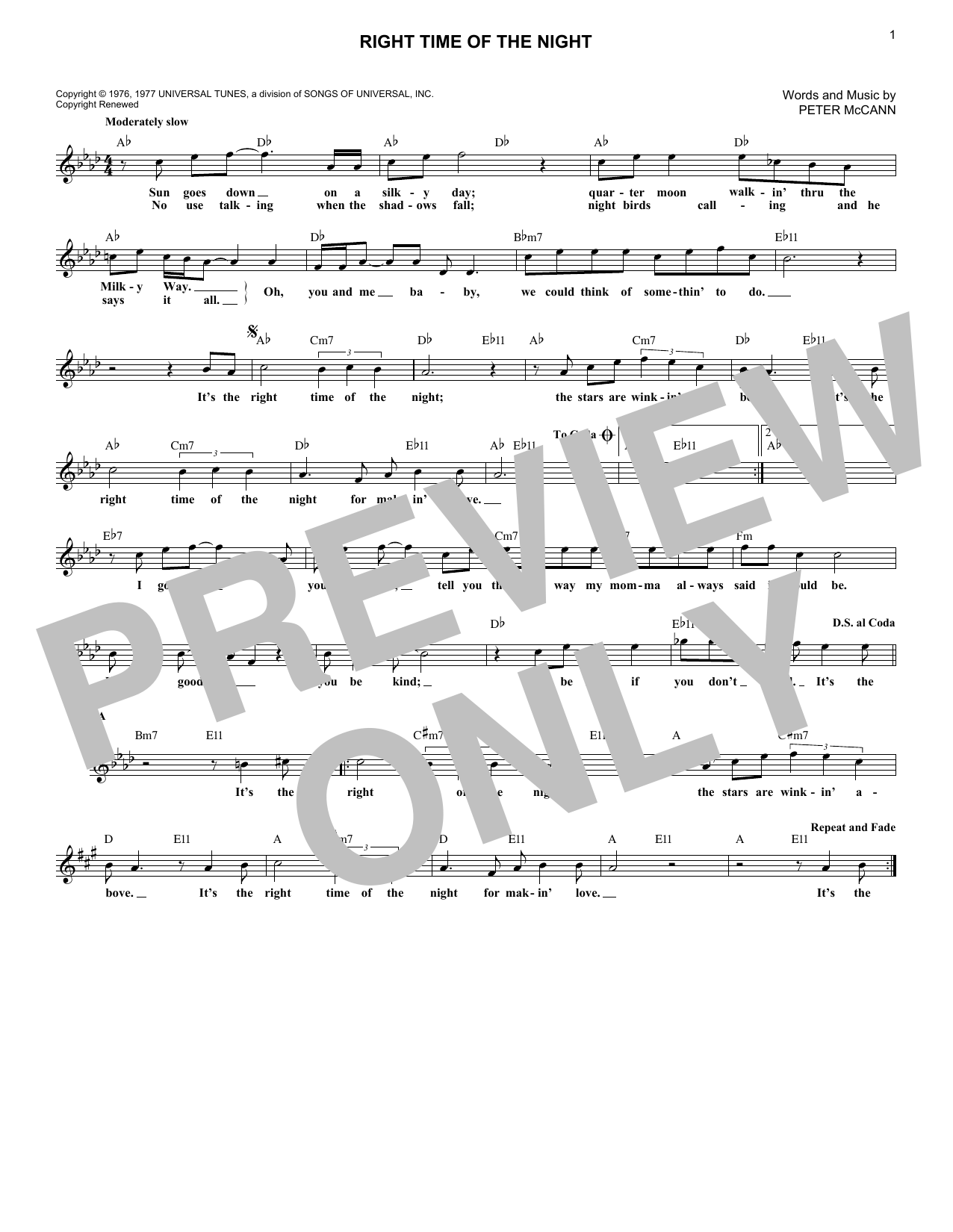 Produktbild zu: Right Time Of The Night