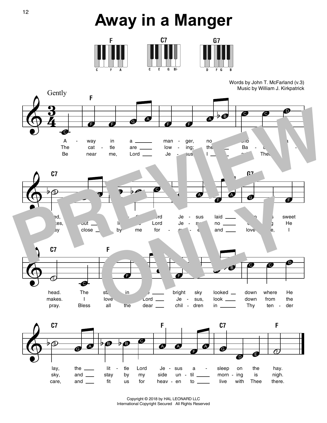 Product picture to: Away In A Manger
