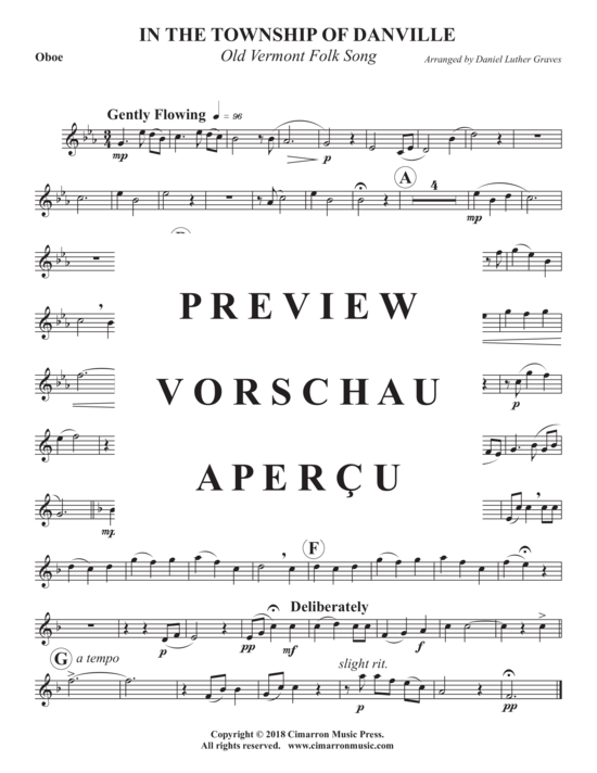 Produktgalerie: Seite 7 von 10 In The Township of Danville , , (Holzbläser Quintett)