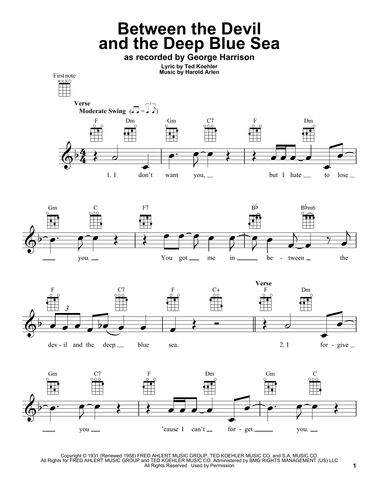 Product gallery: Page 1 of 1 Between The Devil And The Deep Blue Sea, George Harrison