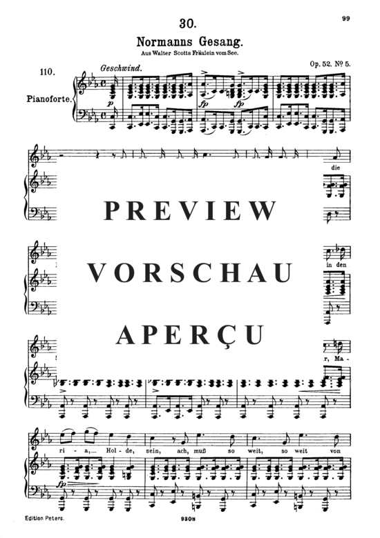Product gallery: Page 2 of 8 Normanns Gesang D.846, , High Voice and Piano