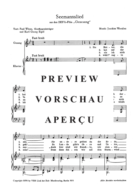 Product gallery: Page 4 of 13 Musik aus Filmen der DEFA , , Piano and Voice