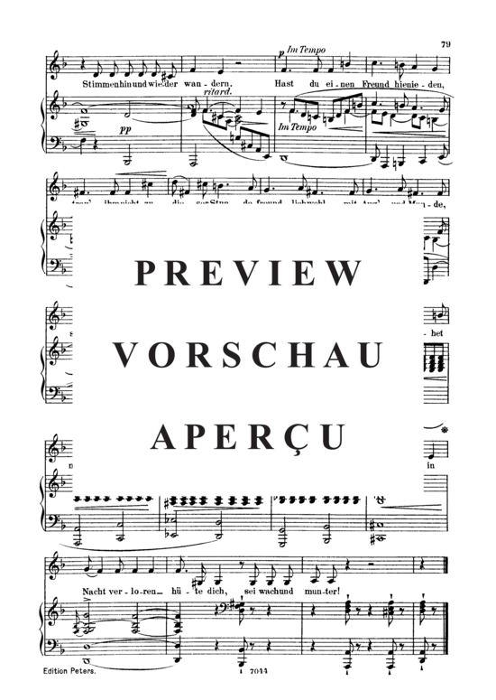 Product gallery: Page 3 of 3 Zwielicht Op.39 No.10, , Low Voice and Piano