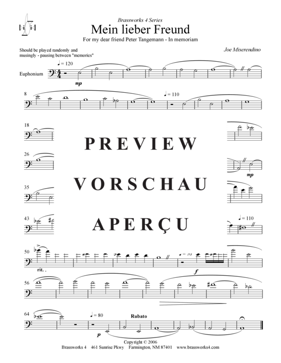 gallery: Mein lieber Freund , , (Bariton-Posaune)