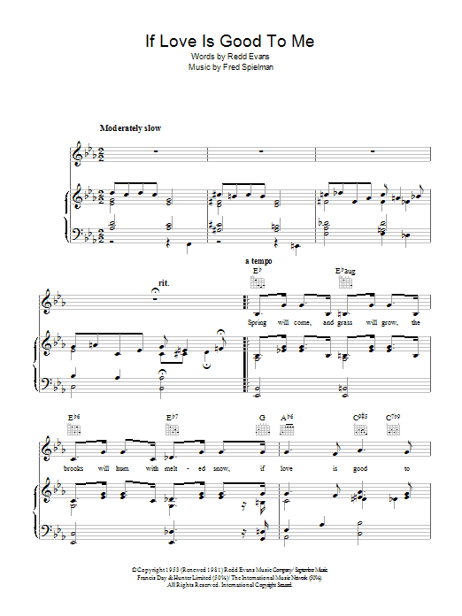 Product gallery: Page 1 of 1 If Love Is Good To Me, Redd Evans