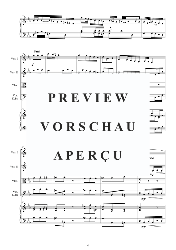 Produktgalerie: Seite 5 von 11 Cembalo Konzert Nr. 3 C-Moll, , Cembalo und Streichorchester