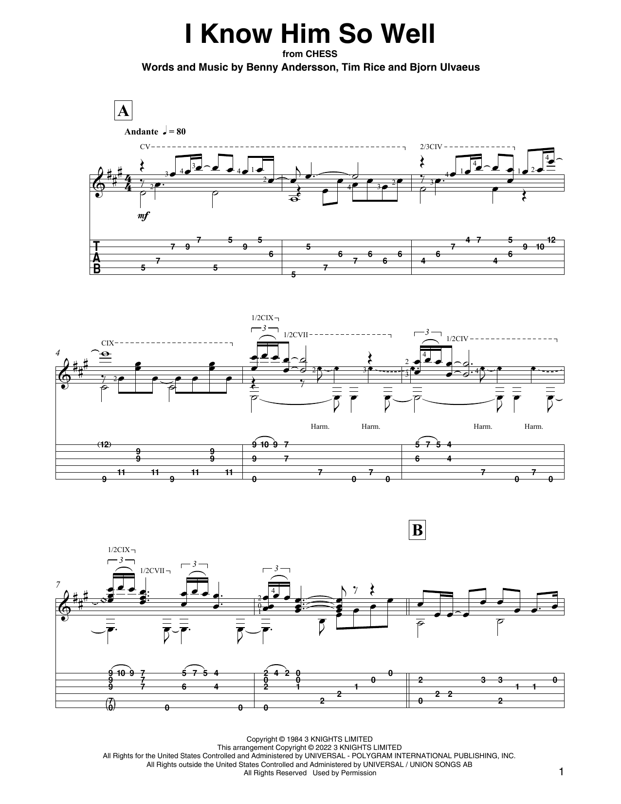 Produktbild zu: I Know Him So Well (from Chess) (arr. David Jaggs)