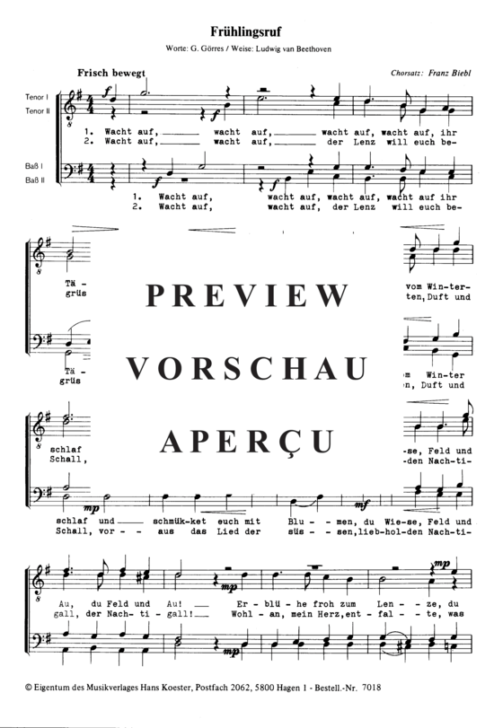 Product gallery: Page 2 of 3 Frühlingsruf , , (male choir)