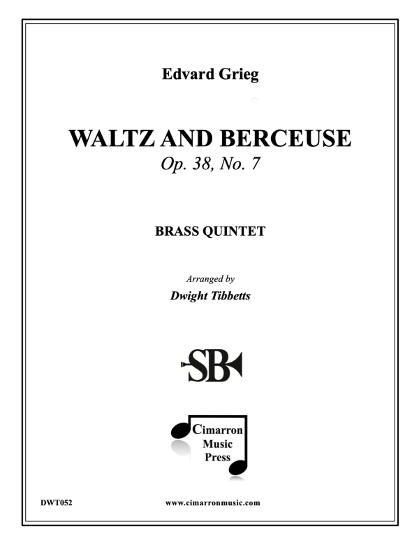 cover: Walzer und Wiegenlied op. 38 No. 7, , Brass Quintet