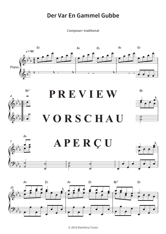 Produktbild zu: Der Var En Gammel Gubbe traditional