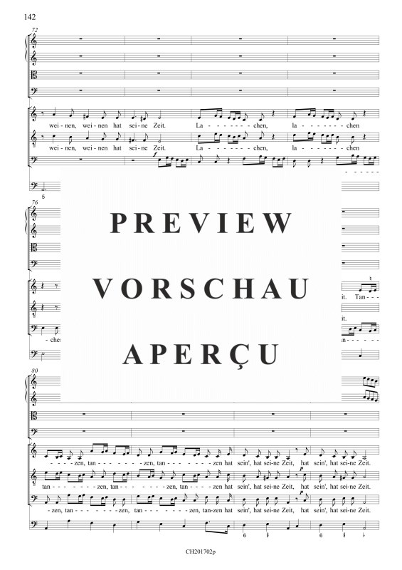 gallery: Ein jegliches hat seine Zeit (Partitur), , Gemischtes Ensemble ATB, 4 Streicher und BC