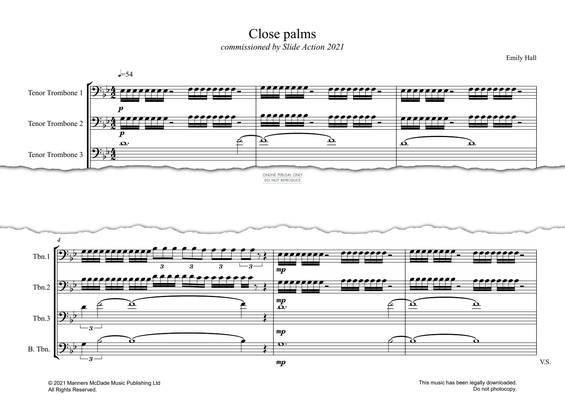 Produktgalerie: Seite 1 von 1 Close Palms, Emily Hall, Quartett