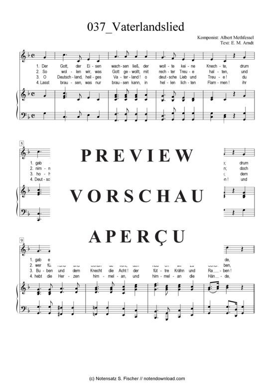 Produktgalerie: Seite 2 von 3 Vaterlandslied , , Klavier und Gesang