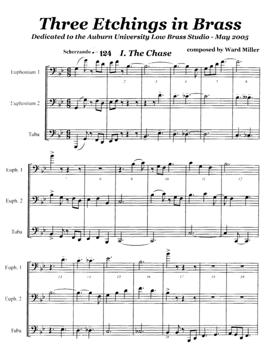 Produktbild zu: Three Etchings in Brass Ward Miller