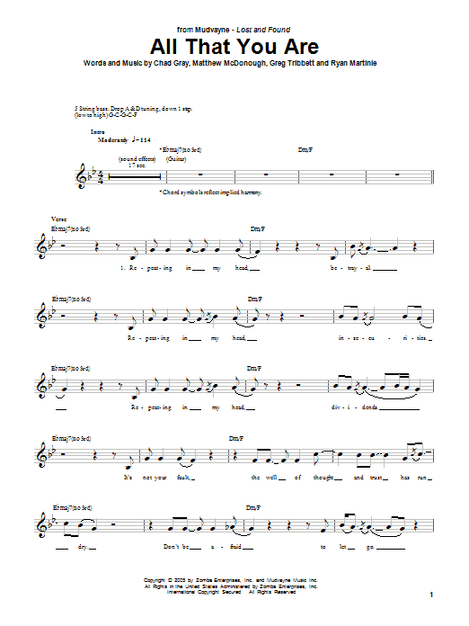 Produktgalerie: Seite 1 von 1 All That You Are, Mudvayne, E-Bass