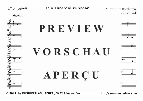 Produktgalerie: Seite 7 von 11 Die Himmel rühmen, , (Blechbläser Quartett)