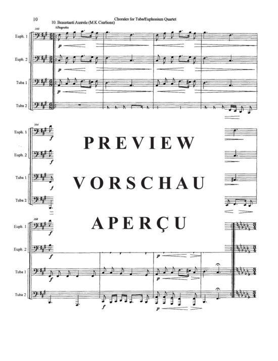 Product gallery: Page 13 of 21 Chorales , , (Tuba Quartett EETT)