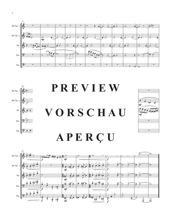 Produktgalerie: Seite 3 von 21 Scenes for Brass , , (Blechbläserquintett)