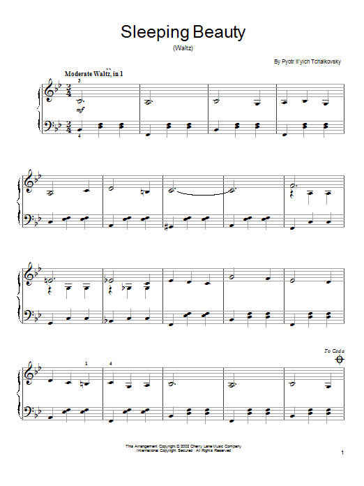 Produktbild zu: The Sleeping Beauty Waltz