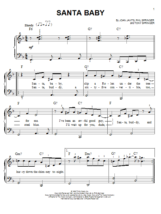 Produktgalerie: Seite 1 von 1 Santa Baby, Michael Bublé, Klavier