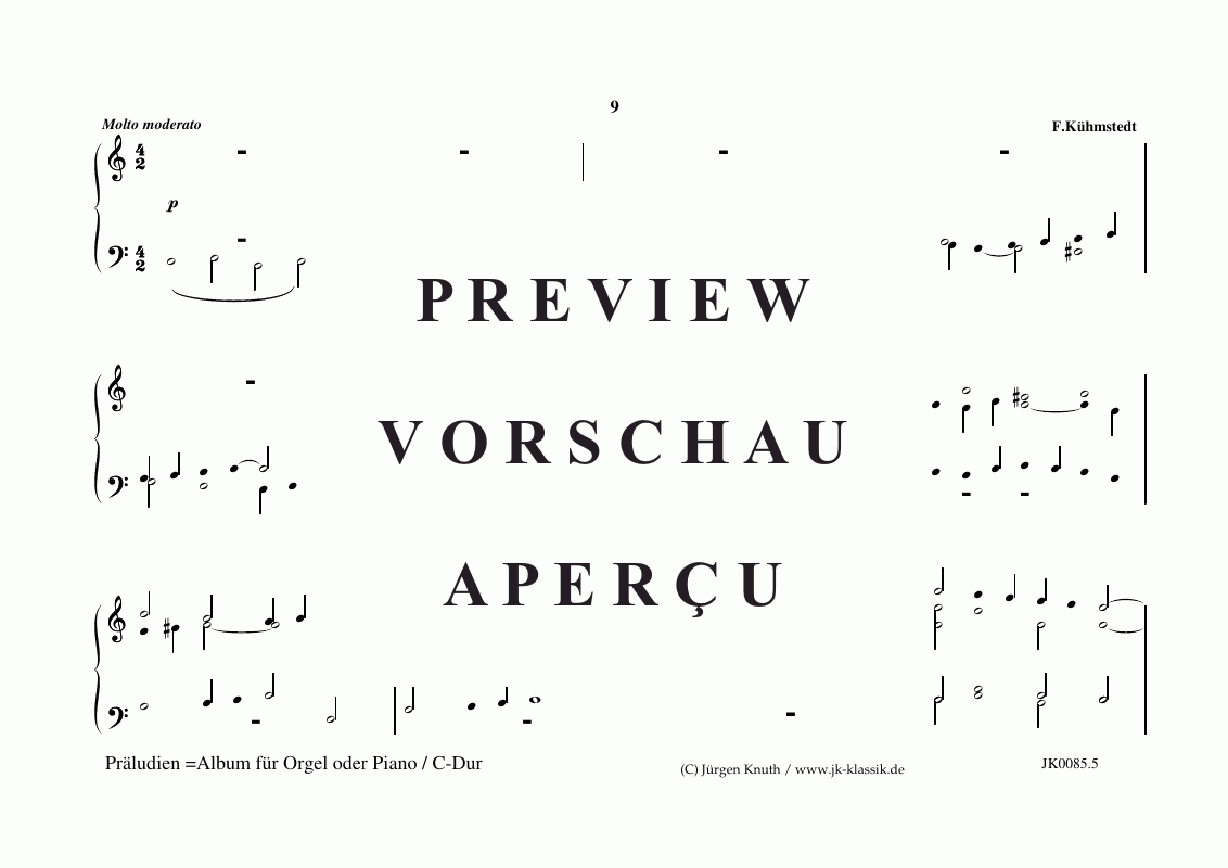 Product gallery: Page 6 of 11 Präludien C-Dur , , (organ/piano solo)